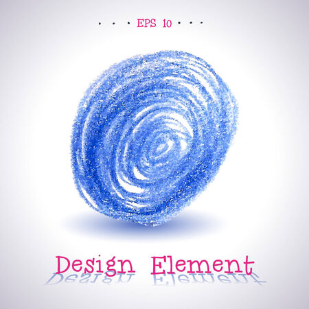Vector watercolor pencil stain  Element for your design  のイラスト素材