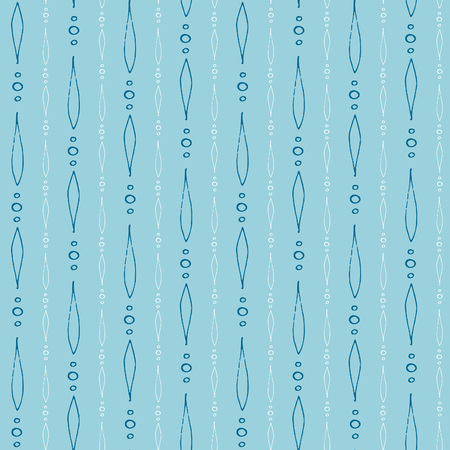 Seamless vector pattern. Winter theme in vintage style. Elegant background for your design. Seamless pattern can be used for wallpaper, pattern fills, web page background, surface and fabric textures.のイラスト素材