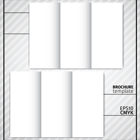 Vector modern simple light business brochure template. Mock up for your designのイラスト素材