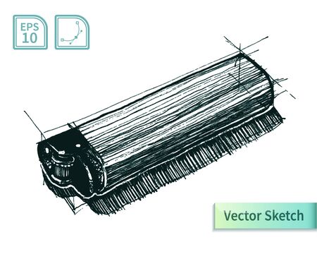 Vector sketch of lighter. Hand drawn illustration for your designのイラスト素材