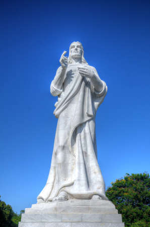 Cristo de la Habana monument in Havana, Cubaの写真素材