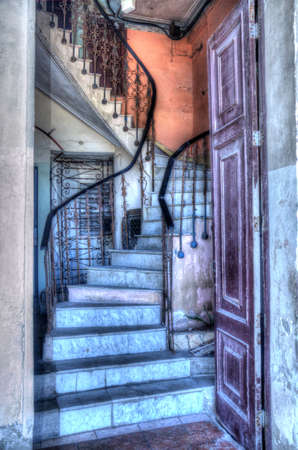 Staircase in Havana, Cubaの写真素材