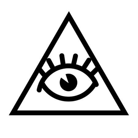 all seeing eye vectorのイラスト素材