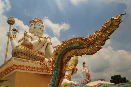 big brahma statue in Thailandの写真素材