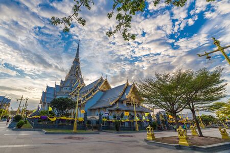 Wat Sothonnimit, The big buddhism temple in Thailand. Located in Chachongsao province east of Thailand.のeditorial素材