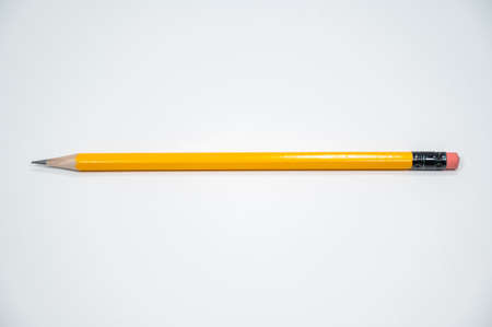 sharp pencil with white backgroundの写真素材