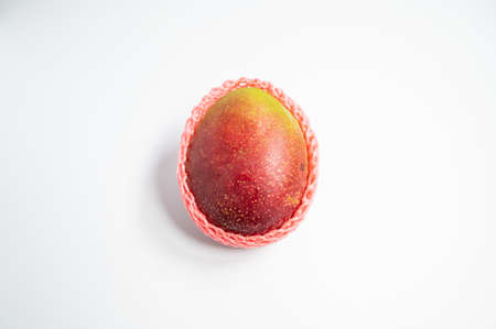 fresh mango with white backgroundの写真素材