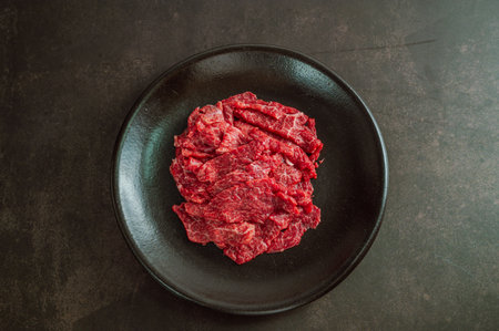 Korean style beef tartare, sogogi yukhoe