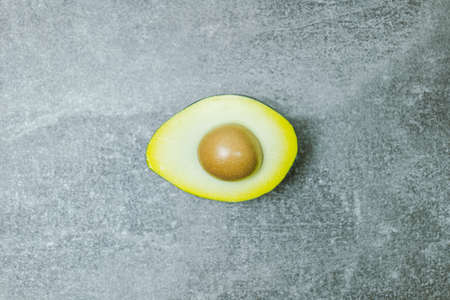 Avocado Fruit in Wood Plateの写真素材