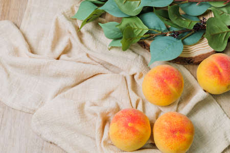 fresh and delicious summer fruit peach