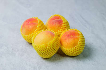 fresh and delicious summer fruit peach