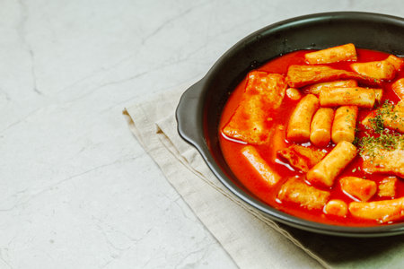Korean Stir-fried Rice Cake, 'Tteokbokki'の写真素材