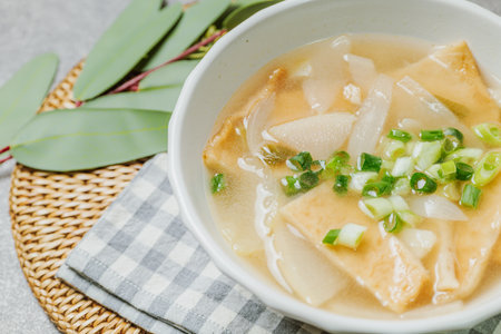 eomukguk, Korean style fishcake soupの写真素材