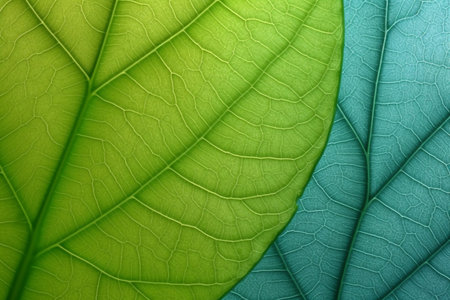 Macro leaves background texture. generative AI.の素材