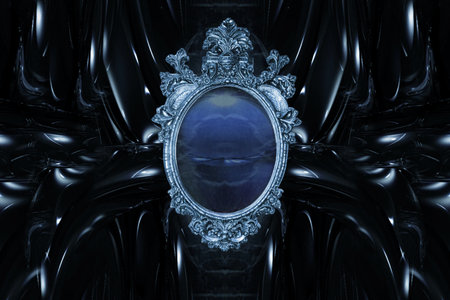 3d illustration of abstract geometric composition,digital artwork for creative graphic designの写真素材