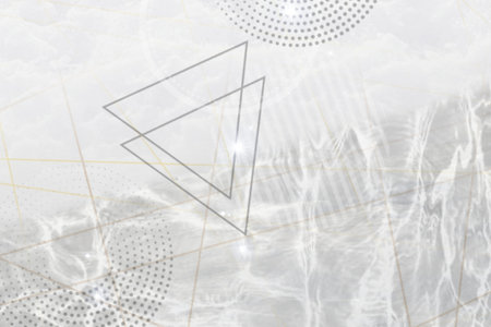 Abstract background with white geometric elements. 3d rendering, 3d illustration.の写真素材
