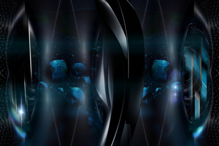 3d illustration of abstract technology concept background ready for banner or poster