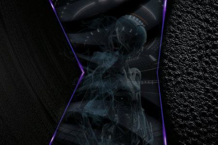 Vinyl record on a black background. 3d rendering, 3d illustration.