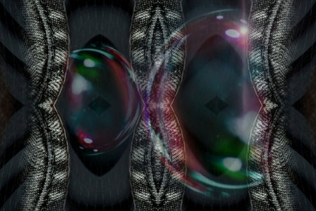 abstract background with soap bubbles. 3d rendering, 3d illustration.