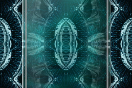 abstract fractal. Fractal art background for creative design. Decoration for wallpaper, desktop, poster, cover booklet. Print for clothes, t-shirt. creative illustration for designの写真素材