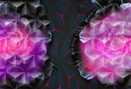 abstract fractal. Fractal art background for creative design. Decoration for wallpaper, desktop,...