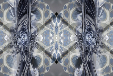 3d illustration of abstract geometric composition,digital art works. computer generated graphics.