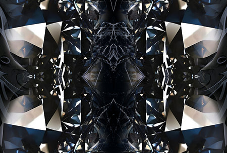 3d illustration of abstract geometric composition,digital art works. computer generated graphics.