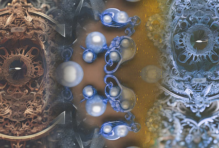 3d illustration of abstract geometric composition,digital art works. computer generated graphics.