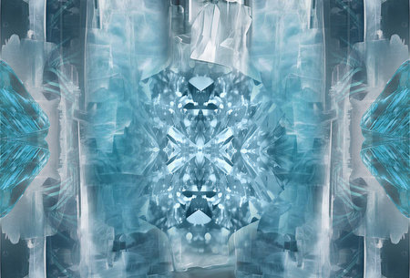 3D surreal illustration. sacred geometry. Mysterious psychedelic relaxation pattern. fractal...