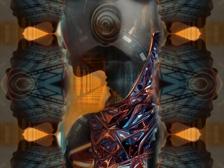3D illustration of abstract fractal composition,digital art works.