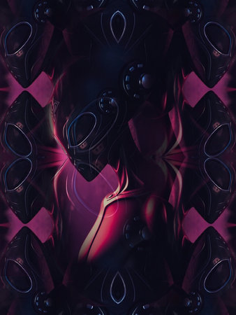 Computer generated fractal artwork for creative design, art, home decoration and entertainment