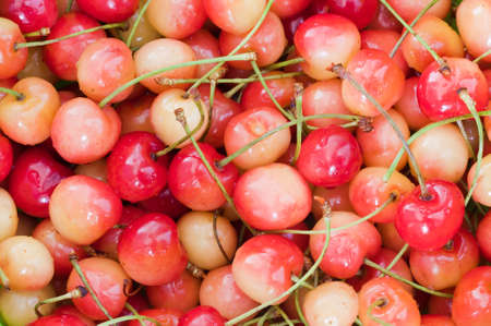 cherry sweet and fresh fruit healthy diet foodの写真素材