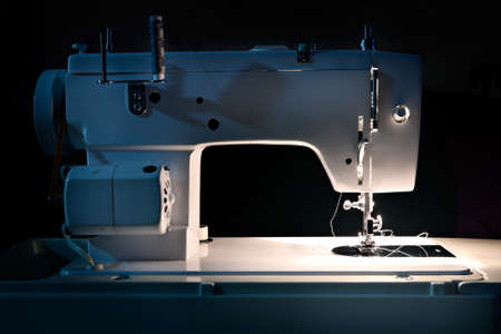 sew machine needle work tool at low light