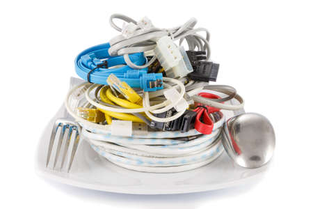 cable on dish