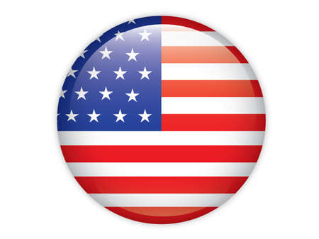 Circle USA Flagのイラスト素材