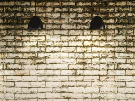 old wall and lamp interior design, 3d renderingの写真素材