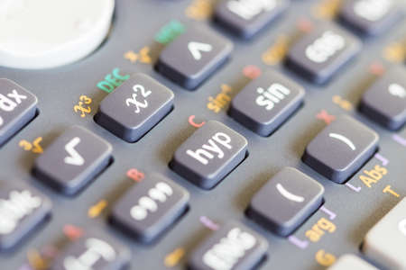 close up botton on calculatorの写真素材