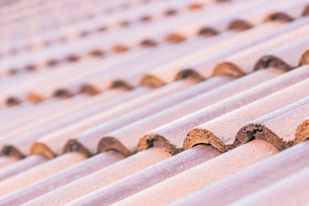 close up roof of houseの写真素材