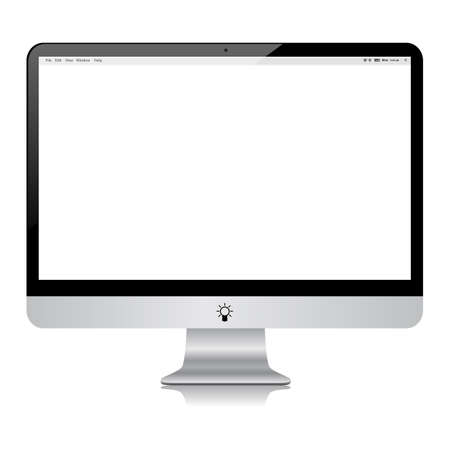 Desktop PC modern computerのイラスト素材