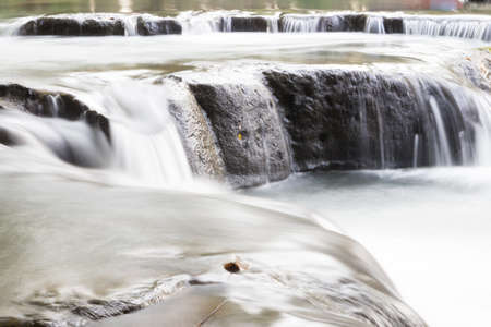 waterfall in nature, thailandの写真素材