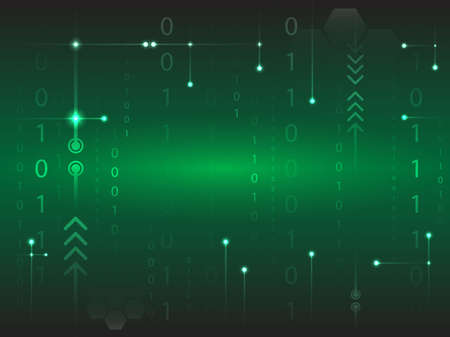 Dark abstract matrix  backgroundのイラスト素材