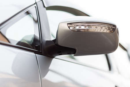 close up light on turn signal of carの写真素材