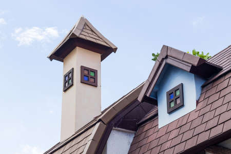 old aged colorful architecture buildingの写真素材