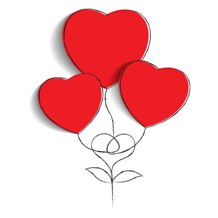 tree of heart loveのイラスト素材