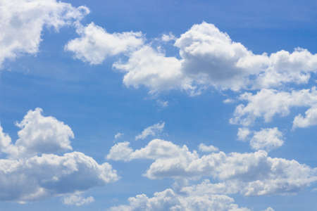 cloudscape on blue sky in bright dayの写真素材