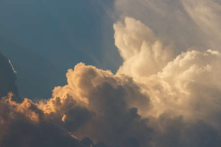 beauty cloud at twilightの写真素材