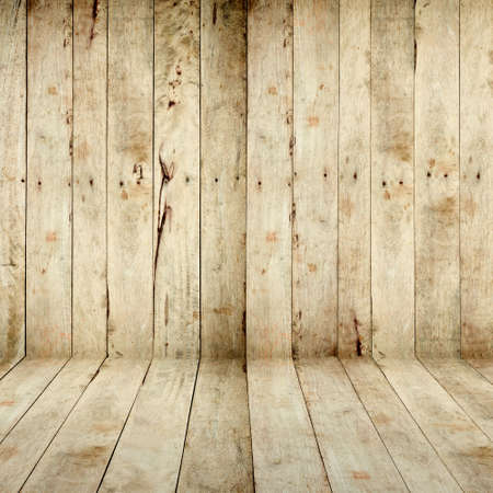 wood wall and floor backgroundの写真素材