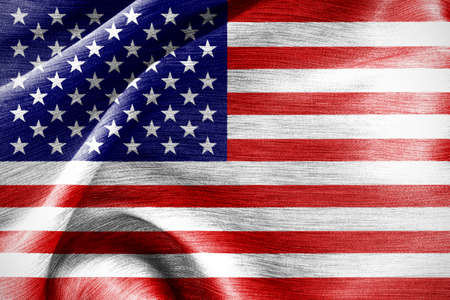 united of america flag silk cotton textureの写真素材