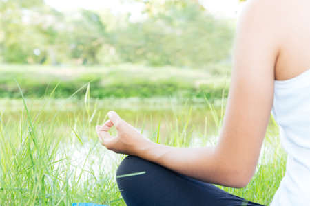 meditation yoga healthy lifestyleの写真素材