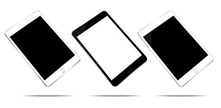 mock up tablet isolated on white vector design